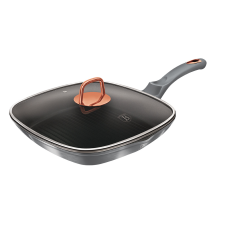 BERLINGER HAUS Grill serpenyő titán bevonattal és fedővel 28cm MOONLIGHT COLLECTION edény