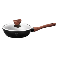 BERLINGER HAUS Mély serpenyő márvány bevonattal és fedővel 24cm EBONY ROSEWOOD COLLECTION edény