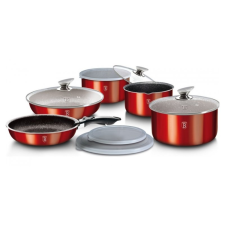 BERLINGER HAUS Metallic Line Burgundy Edition 12 pcs (BH/1674) edénykészlet edény