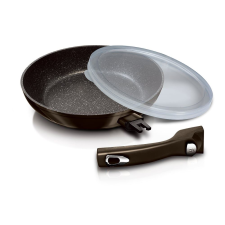 BERLINGER HAUS Metallic Line Shiny Black Edition serpenyő levehető nyéllel 24cm (BH/7156) edény