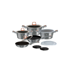 BERLINGER HAUS Moonlight Collection 10+3 részes edénykészlet titán bevonattal edény