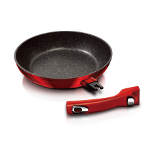 BERLINGER HAUS Serpenyő márvány bevonattal és lecsatolható fogantyúval 28cm METALLIC LINE BURGUNDY EDITION edény