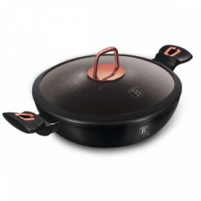 Berlinger Haus Wok fedõvel 30cm gránit bevonattal Black Rose Collection BH7112 edény