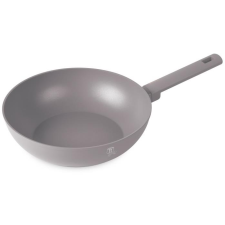 Berlingerhaus Taupe Collection Titán bevonatos wok serpenyő, 28 cm (BH-8093) edény
