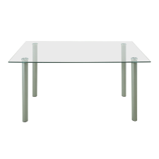  Berna 140 cm szögletes üveg étkezőasztal bútor