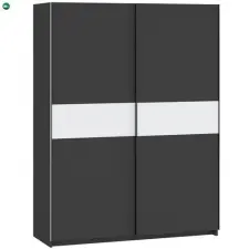  Berno 150 cm. Gardróbszekrény Antracit/Fehér Színben bútor