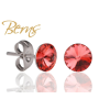Berns Dots fülbevaló korall színű Berns eredeti európai® kristállyal