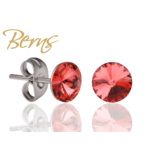 Berns Dots fülbevaló korall színű Berns eredeti európai® kristállyal fülbevaló