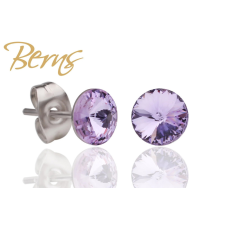 Berns Dots fülbevaló lila színű Berns eredeti európai® kristállyal fülbevaló