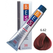 BES HI-FI hajfesték 6.62 hamvas vörös sötétszőke 100ml hajfesték, színező