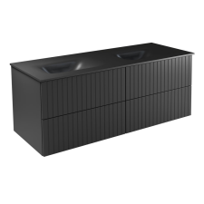 Besco AKYA LINEA dupla fürdőszobabútor – matt fegyverszürke fürdőszoba bútor