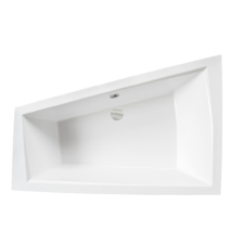  Besco INTIMA duo slim kád 170x125 asszimetrikus balos kád kád, zuhanykabin