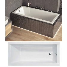  Besco MODERN slim 180x80 egyenes akril kád kád, zuhanykabin