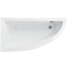 Besco PRAKTIKA aszimmetrikus akril kád, balos, 140x70 cm, 0123 kád, zuhanykabin