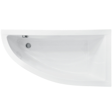 Besco PRAKTIKA aszimmetrikus akril kád, jobbos, 140x70 cm, 0124 kád, zuhanykabin