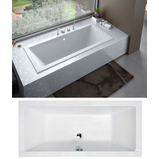  Besco QUADRO slim 180x80 egyenes akril kád kád, zuhanykabin
