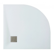 Besco Vexo íves zuhanytálca fehér 90x90 cm (BV-90-90-P) kád, zuhanykabin