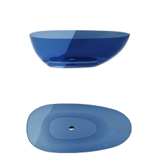 Besco XARA Blue Wave szabadonálló kád kád, zuhanykabin