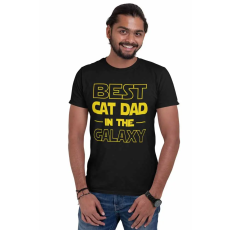  Best cat dad in the galaxy - Férfi Póló