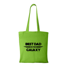 Best dad in the galaxy - Bevásárló táska Zöld egyedi ajándék
