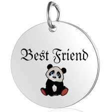  Best Friend (legjobb barát) pandás medál lánccal vagy kulcstartóval medál