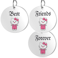 Best Friends Forever Hello Kitty hármas medál lánccal vagy kulcstartóval nyaklánc