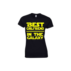 Best girlfriend in the galaxy - egyedi mintás, 12 szín, S-2XL