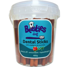 Besties Dental Sticks fogtisztító rudak 480 g jutalomfalat kutyáknak