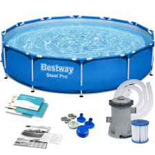 Bestway 366x76cm Fémvázas medence szivattyúval (56681) medence