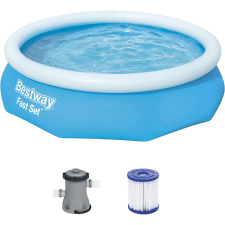Bestway® Bestway Korfu Fast Set felfújható családi medence vízforgatóval 305 x 76 cm medence