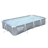 Bestway BESTWAY Steel Pro csővázas medence, 366 × 201 × 66 cm, tartozékok nélkül, téglalap alakú, leeresztőszeleppel (561FT)