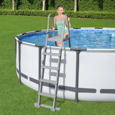 Bestway Flowclear 4 fokos biztonsági medencelétra 132 cm medence kiegészítő