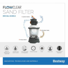 Bestway Flowclear Homokszűrő 3 m3/h ChemConnect vegyszeradagolóval medence kiegészítő