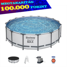 Bestway HAMILTON Fémvázas medence szett 488x122 cm medence