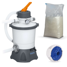 Bestway Homokszivattyú 3028 l/h + homok 25kg bestway 58515 medence kiegészítő