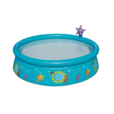 Bestway Merevfalú medence felfújható széllel és zuhanyzóval 152x38 cm medence