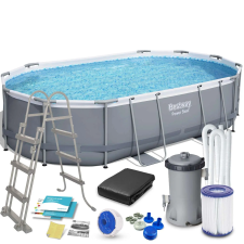 Bestway Sanremo Fémvázas medence, kiegészítőkkel 488x305x107cm (FFA687) medence