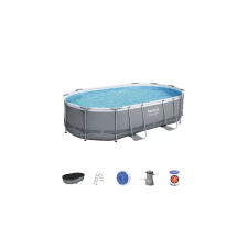 Bestway SANREMO ovális fémvázas medenceszett 488 x 305 x 107 cm medence
