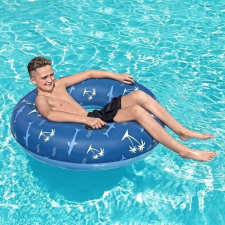 Bestway Színes felfújható színes felfújható hinta pálmafákkal és cápákkal, Bestway, Ø119cm, kék strandjáték