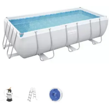 Bestway Téglalap alakú úszómedence kerettel 4.04X2.01X1M 56442 homokszűrés medence