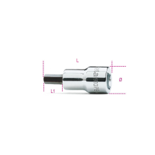 Beta 009100497 910PE 7 3/8&quot;-os imbusz-Dugókulcs, krómozott, fekete heggyel dugókulcs