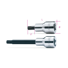 Beta 009200559 920XZN 4 1/2”-os XZN®-profilú imbusz-Dugókulcs, krómozott, barnított fej dugókulcs