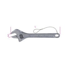 Beta 111E-HS 200 Állítható villáskulcs skálával, krómozott, H- SAFE villáskulcs