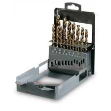 Beta 416/SP19 19 részes csigafúrószerszám készlet különleges csiszolással, dupla kúpos fejjel, HSS fúrószár