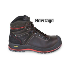 Beta 7294 HM Heavy Duty Mérsékelten vízálló, faggyúzott full-grain bőr félcipő nagyteljesítményű VIBRAM® járófelülettel, kopásálló betéttel a saroknál, és poliuretán orrvédő 46
