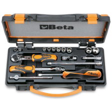 Beta 900AS/C10 10 hatlapú Dugókulcs és 7 tartozék fémdobozban (009000961) dugókulcs