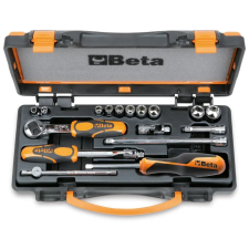 Beta 900AS/C10 10 hatlapú Dugókulcs és 7 tartozék fémdobozban (009000961) dugókulcs