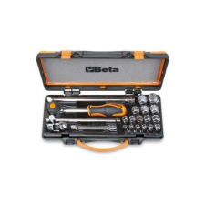 Beta 910A/C16HR 16 hatlapú dugókulcs és 5 tartozék szivacsbetétes fémdobozban dugókulcs