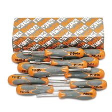 Beta 942Bx/S12 12 részes dugókulcs-csavarhúzó szerszám készlet bi-materiál nyéllel dugókulcs