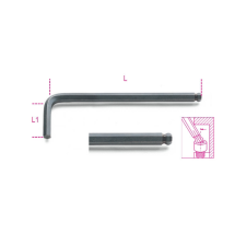 Beta 96BP 3 mm Hajlított gömbfejű imbuszkulcs, barnított imbuszkulcs